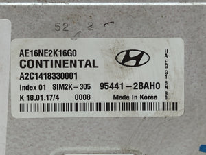 2017-2018 Hyundai Ioniq PCM Engine Control Computer ECU ECM PCU OEM P/N:95441-2BAH0 95441-2BAF2 Fits Fits 2017 2018 OEM Used Auto Parts