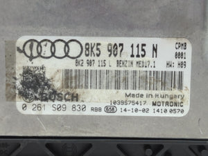 2015 Audi Allroad Quattro PCM Engine Computer ECU ECM PCU OEM P/N:8K5 907 115 M 8K5 907 115 N Fits OEM Used Auto Parts