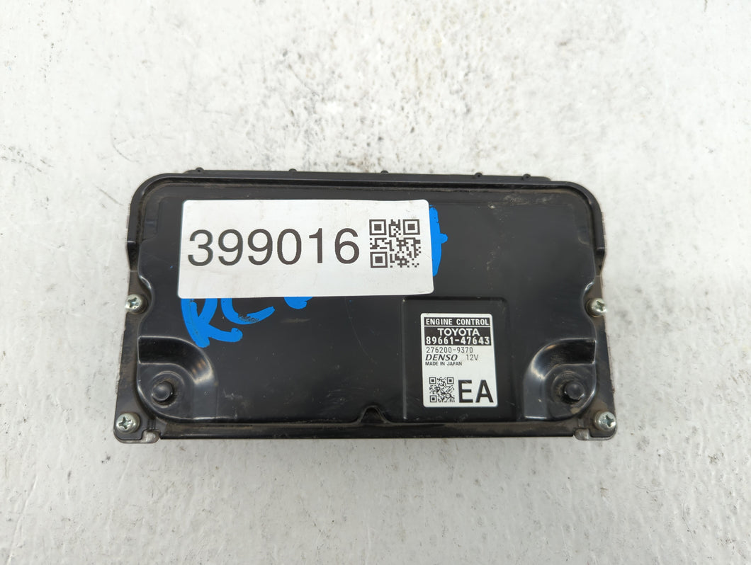 2017-2018 Toyota Prius PCM Engine Control Computer ECU ECM PCU OEM P/N:89661-47643 89661-47642 Fits Fits 2017 2018 OEM Used Auto Parts