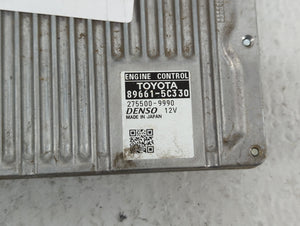 2014 Toyota Prius C PCM Engine Control Computer ECU ECM PCU OEM P/N:89661-5C330 Fits OEM Used Auto Parts