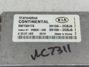 2015 Kia Optima PCM Engine Control Computer ECU ECM PCU OEM P/N:39138-2GBJ6 39108-2GBJ6 Fits OEM Used Auto Parts