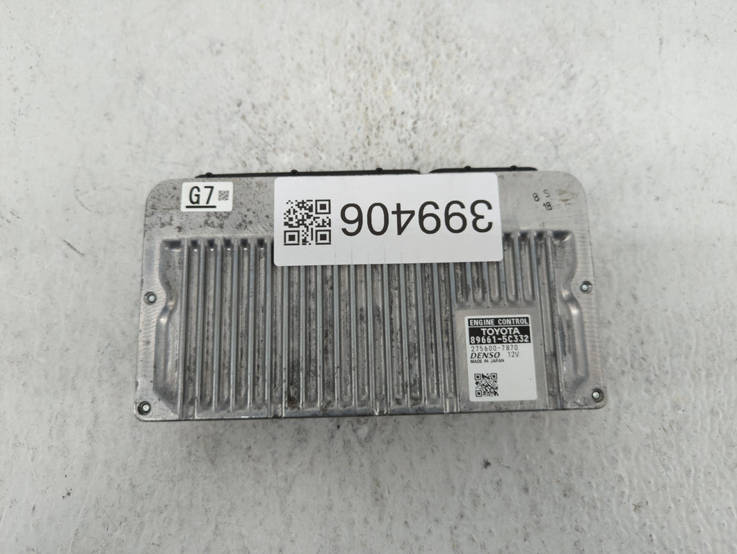 2015 Toyota Prius PCM Engine Control Computer ECU ECM PCU OEM P/N:89661-5C331 89661-5C332 Fits OEM Used Auto Parts