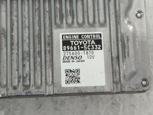 2015 Toyota Prius PCM Engine Control Computer ECU ECM PCU OEM P/N:89661-5C331 89661-5C332 Fits OEM Used Auto Parts