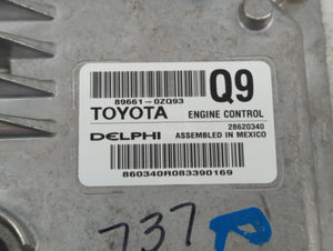 2017-2018 Toyota Corolla PCM Engine Control Computer ECU ECM PCU OEM P/N:89661-0ZQ93 89661-0ZQ90, 89661-0ZR01 Fits Fits 2017 2018 OEM Used Auto Parts