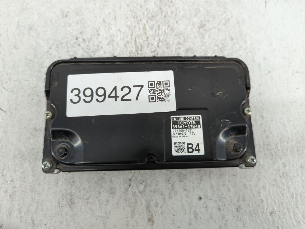 2017-2018 Toyota Prius PCM Engine Control Computer ECU ECM PCU OEM P/N:89661-47B40 69661-47750 Fits Fits 2017 2018 OEM Used Auto Parts