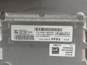 2019 Ford Fiesta PCM Engine Control Computer ECU ECM PCU OEM P/N:KA6A-12A650-BD KA6A-12A650-AC, KA6A-12A650-AD Fits OEM Used Auto Parts