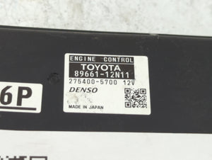 2011-2012 Scion Xb PCM Engine Control Computer ECU ECM PCU OEM P/N:89661-12N11 89661-12N10 Fits Fits 2011 2012 OEM Used Auto Parts