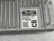 2014 Toyota Camry PCM Engine Control Computer ECU ECM PCU OEM P/N:89661-06K83 89661-06K84 Fits OEM Used Auto Parts