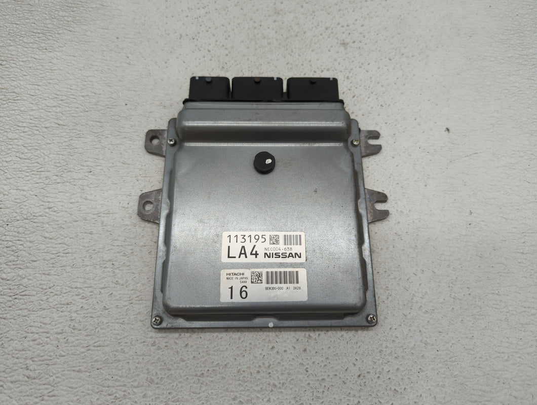 2014 Nissan Quest PCM Engine Control Computer ECU ECM PCU OEM P/N:NEC004-638 Fits OEM Used Auto Parts