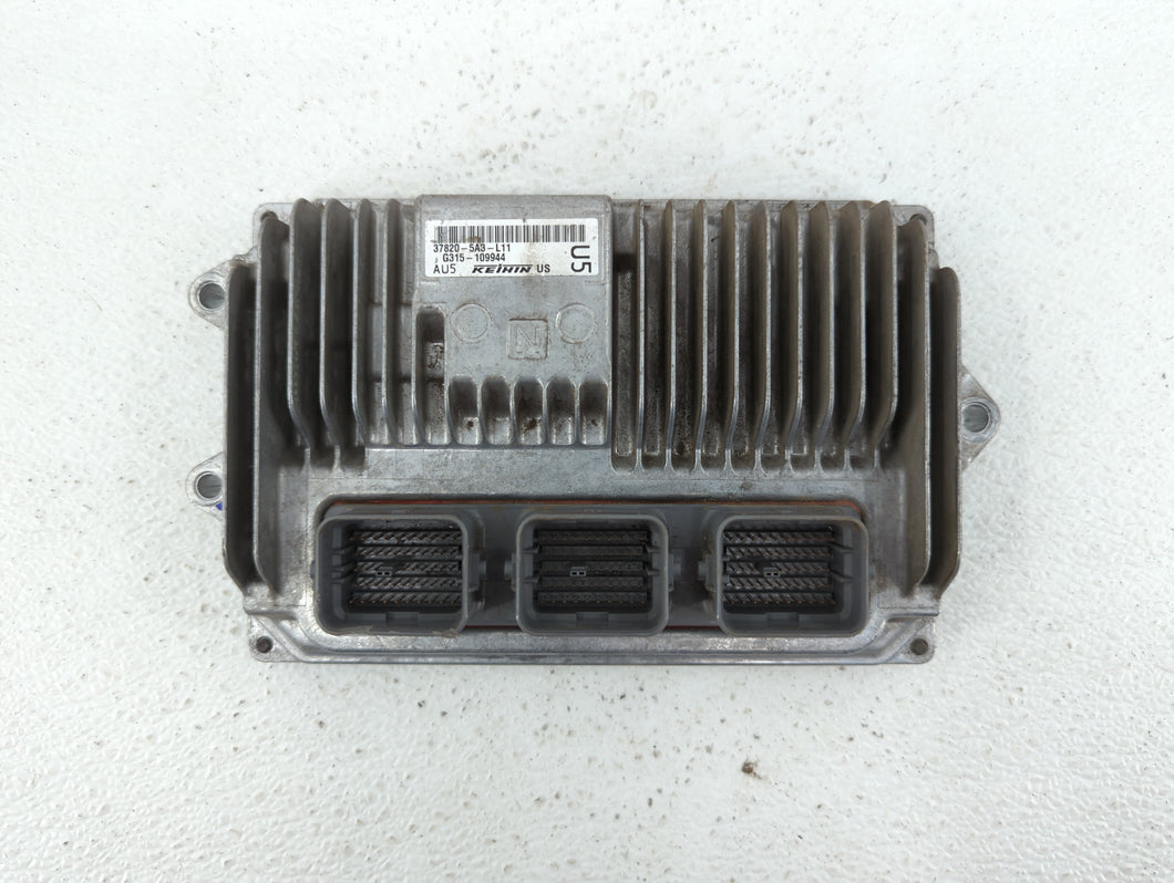 2014 Honda Accord PCM Engine Control Computer ECU ECM PCU OEM P/N:37820-5A3-L12 37820-5A2-B52, 37820-5A3-L11 Fits OEM Used Auto Parts