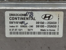 2013 Hyundai Santa Fe PCM Engine Control Computer ECU ECM PCU OEM P/N:39130-2GAG5 39130-2GAG1, 39100-2GAG1, 39130-2GAG2 Fits OEM Used Auto Parts