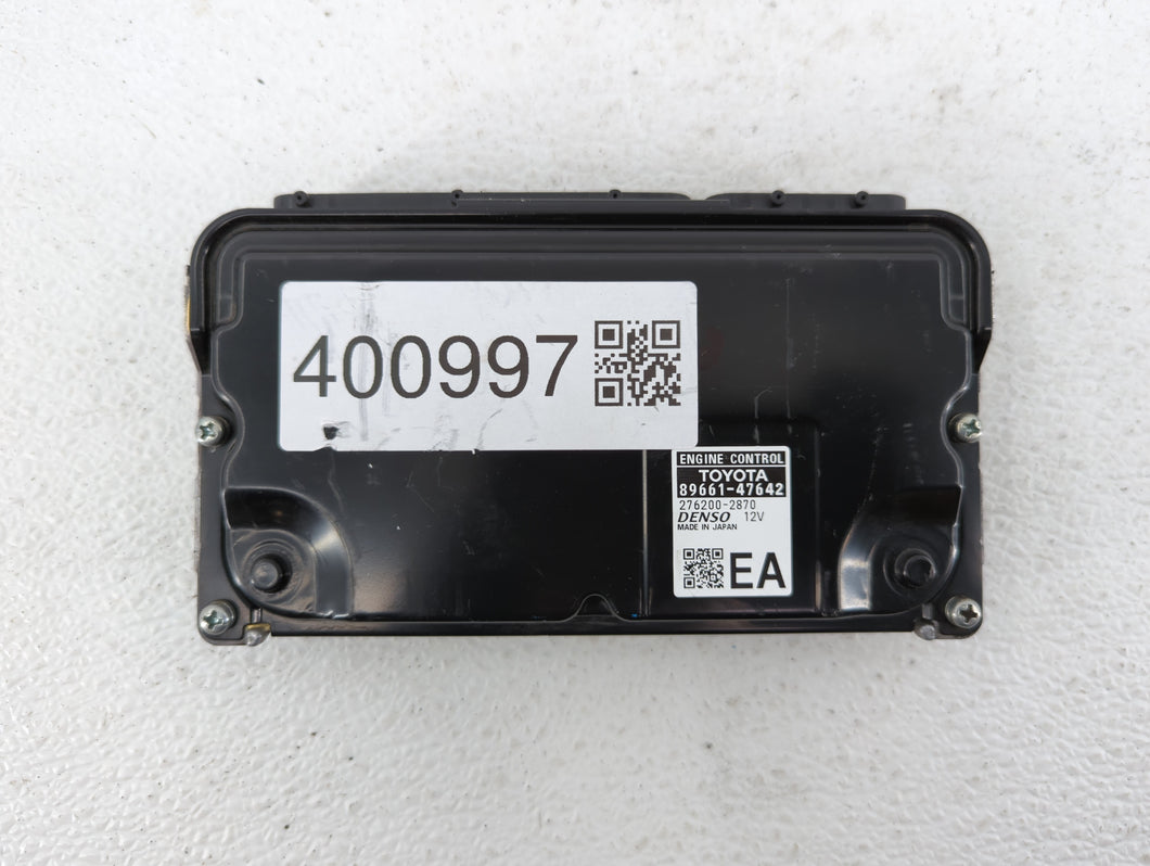 2017-2018 Toyota Prius PCM Engine Control Computer ECU ECM PCU OEM P/N:89661-47643 89661-47642 Fits Fits 2017 2018 OEM Used Auto Parts