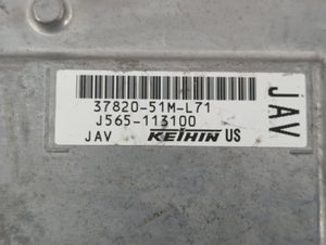 2019 Honda Hr-V PCM Engine Control Computer ECU ECM PCU OEM P/N:37820-51M-L61 37820-51M-L71 Fits OEM Used Auto Parts