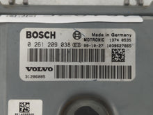2011 Volvo V70 PCM Engine Computer ECU ECM PCU OEM P/N:279700-9300 0 261 209 038 Fits 2006 2007 2008 2009 2010 2012 2013 OEM Used Auto Parts