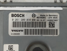 2011 Volvo V70 PCM Engine Control Computer ECU ECM PCU OEM P/N:279700-9300 0 261 209 038 Fits OEM Used Auto Parts