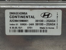 2016 Hyundai Santa Fe PCM Engine Control Computer ECU ECM PCU OEM P/N:39130-2GAG5 39130-2GAG1, 39100-2GAG1, 39130-2GAG2 Fits OEM Used Auto Parts