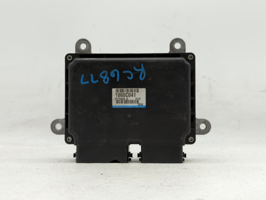 2013 Mitsubishi Outlander PCM Engine Control Computer ECU ECM PCU OEM P/N:1860C041 Fits OEM Used Auto Parts