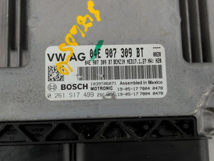 2019 Volkswagen Jetta PCM Engine Control Computer ECU ECM PCU OEM P/N:04E 907 309 BT 0 261 S17499 Fits OEM Used Auto Parts