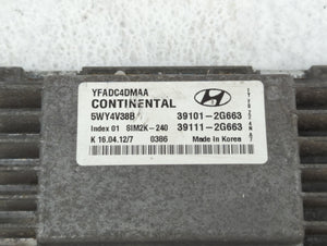 2011-2014 Hyundai Sonata PCM Engine Control Computer ECU ECM PCU OEM P/N:39111-2G674 39101-2G672 Fits Fits 2011 2012 2013 2014 OEM Used Auto Parts