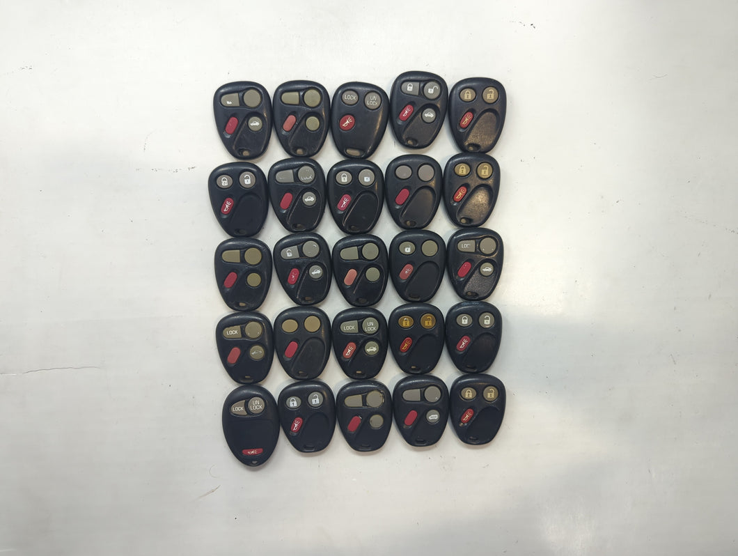 Lot of 25 Chevrolet Keyless Entry Remote Fob KOBUT1BT | N5F250738 |