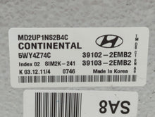 2011-2013 Hyundai Elantra PCM Engine Control Computer ECU ECM PCU OEM P/N:39103-2EMP2 39102-2EMP2 Fits Fits 2011 2012 2013 OEM Used Auto Parts