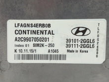 2015-2017 Hyundai Sonata PCM Engine Control Computer ECU ECM PCU OEM P/N:39111-2GGL1 39101-2GGL5 Fits Fits 2015 2016 2017 OEM Used Auto Parts