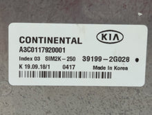 2019 Kia Optima PCM Engine Control Computer ECU ECM PCU OEM P/N:39199-2G028 39171-2GJK5, 39170-2GJK5 Fits OEM Used Auto Parts