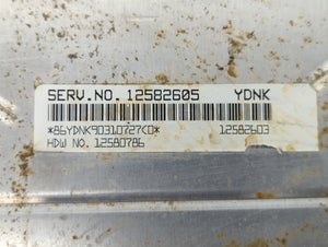 2003 Gmc Sierra 1500 PCM Engine Control Computer ECU ECM PCU OEM P/N:12582605 Fits OEM Used Auto Parts