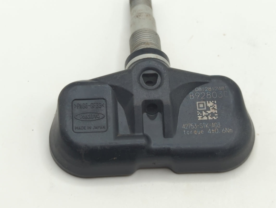 2013 Honda Pilot Tire Pressure Monitoring System Sensor Tpms