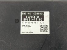 2012-2013 Toyota Prius PCM Engine Control Computer ECU ECM PCU OEM P/N:89661-47191 89661-47190 Fits Fits 2012 2013 OEM Used Auto Parts