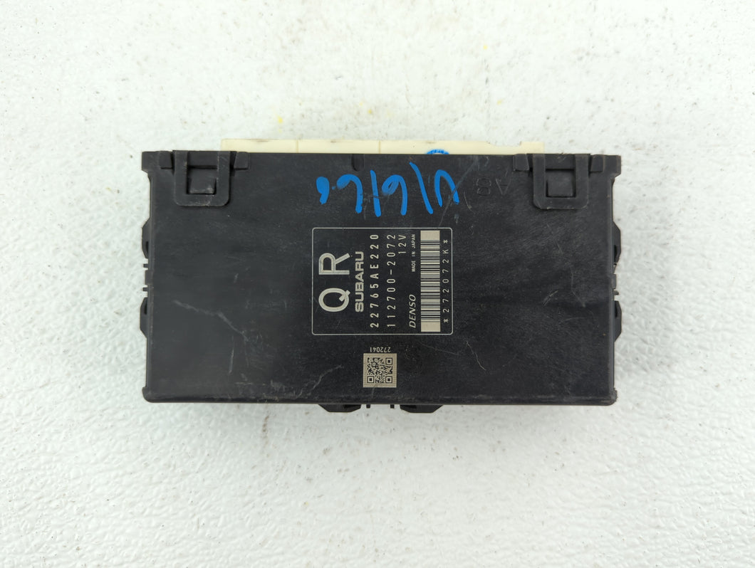 2014 Subaru Forester PCM Engine Control Computer ECU ECM PCU OEM P/N:112700-2072 22765AE220 Fits OEM Used Auto Parts