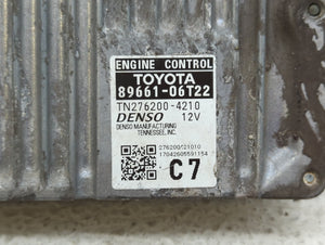 2016-2017 Toyota Camry PCM Engine Control Computer ECU ECM PCU OEM P/N:89661-06T21 89661-06T22 Fits Fits 2016 2017 OEM Used Auto Parts