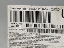 2017 Ford Explorer Radio AM FM Cd Player Receiver Replacement P/N:HB5T-19C107-BB HB5T-19C107-BA Fits OEM Used Auto Parts