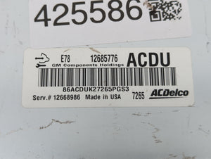 2017-2021 Buick Encore PCM Engine Control Computer ECU ECM PCU OEM P/N:12692201 12679097 Fits Fits 2017 2018 2019 2020 2021 OEM Used Auto Parts