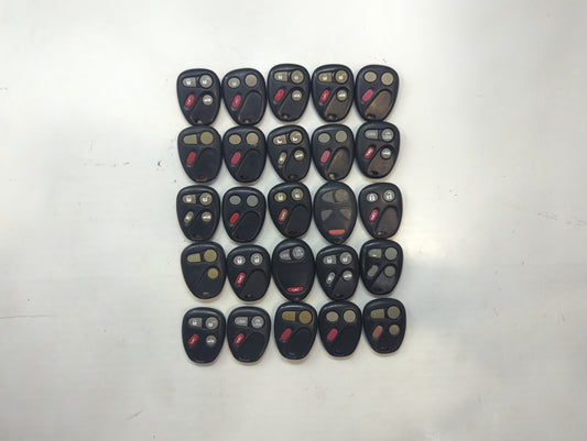 Lot of 25 Chevrolet Keyless Entry Remote Fob KOBUT1BT | N5F250738 | - Oemusedautoparts1.com