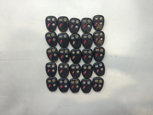 Lot of 25 Chevrolet Keyless Entry Remote Fob KOBUT1BT | N5F250738 | - Oemusedautoparts1.com