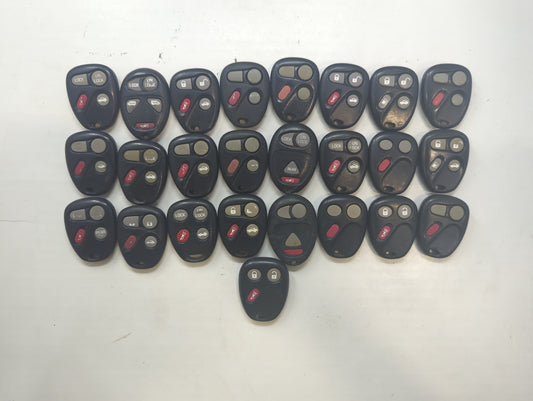 Lot of 25 Chevrolet Keyless Entry Remote Fob KOBUT1BT | N5F250738 | - Oemusedautoparts1.com