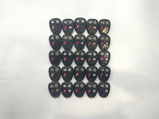 Lot of 25 Chevrolet Keyless Entry Remote Fob KOBUT1BT | N5F250738 | - Oemusedautoparts1.com