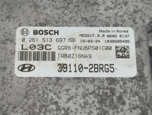 2015-2017 Hyundai Accent PCM Engine Control Computer ECU ECM PCU OEM P/N:39110-2BRB5 39110-2BRG5 Fits Fits 2015 2016 2017 OEM Used Auto Parts