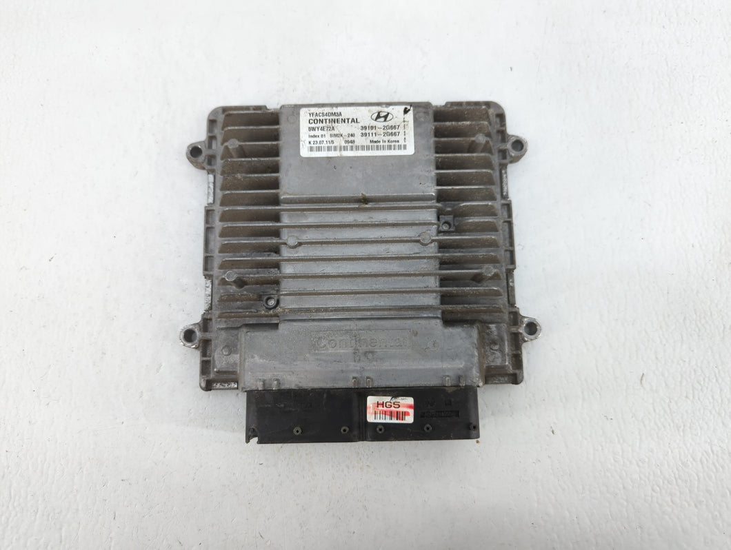 2011-2014 Hyundai Sonata PCM Engine Control Computer ECU ECM PCU OEM P/N:39111-2G667 39101-2G667 Fits Fits 2011 2012 2013 2014 OEM Used Auto Parts