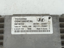 2011-2014 Hyundai Sonata PCM Engine Control Computer ECU ECM PCU OEM P/N:39111-2G667 39101-2G667 Fits Fits 2011 2012 2013 2014 OEM Used Auto Parts