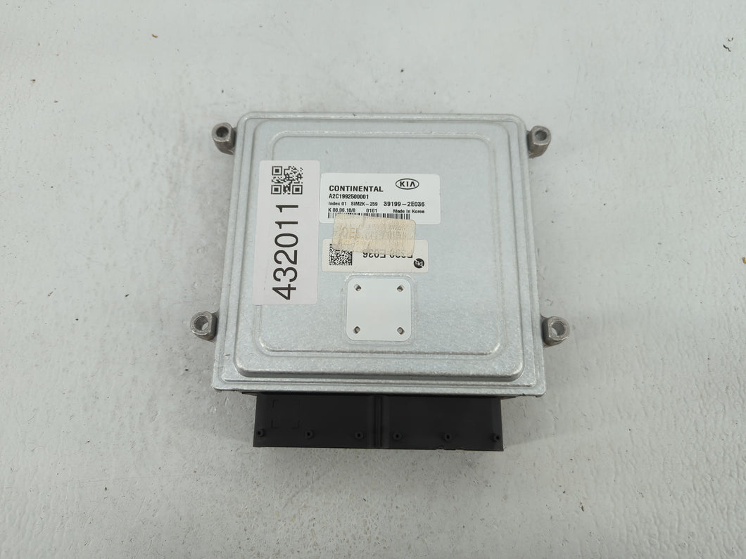 2019-2021 Kia Forte PCM Engine Control Computer ECU ECM PCU OEM P/N:39199-2E036 Fits Fits 2019 2020 2021 OEM Used Auto Parts