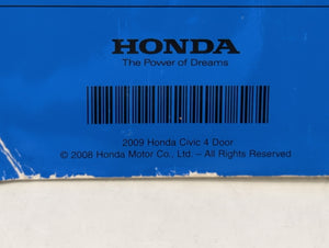 2009 Honda Civic Owners Manual Book Guide OEM Used Auto Parts