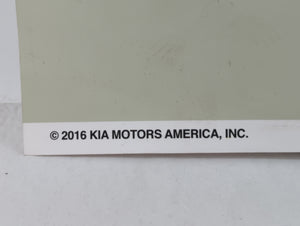 2017 Kia Optima Owners Manual Book Guide OEM Used Auto Parts