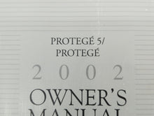 2002 Mazda Protege Owners Manual Book Guide OEM Used Auto Parts