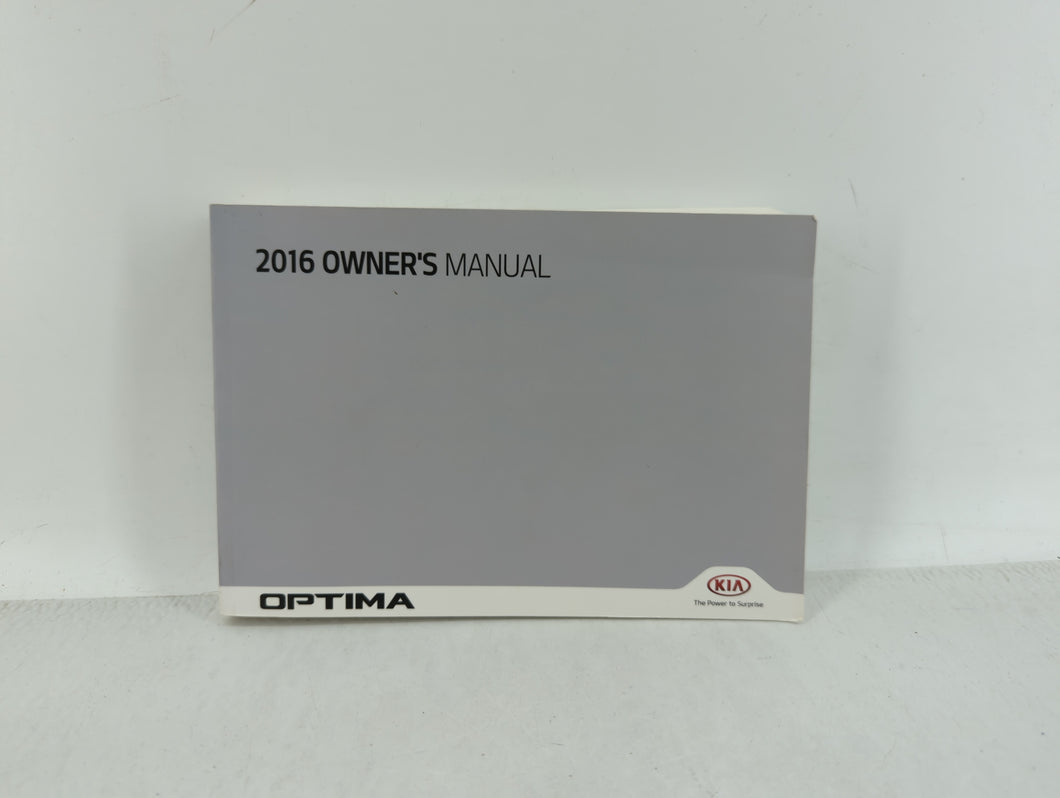 2016 Kia Optima Owners Manual Book Guide OEM Used Auto Parts