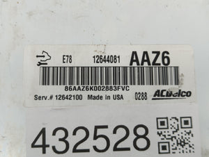 2011 Chevrolet Cruze PCM Engine Control Computer ECU ECM PCU OEM P/N:12642100 12616532, 12640752, 12645606, 12644081 Fits OEM Used Auto Parts