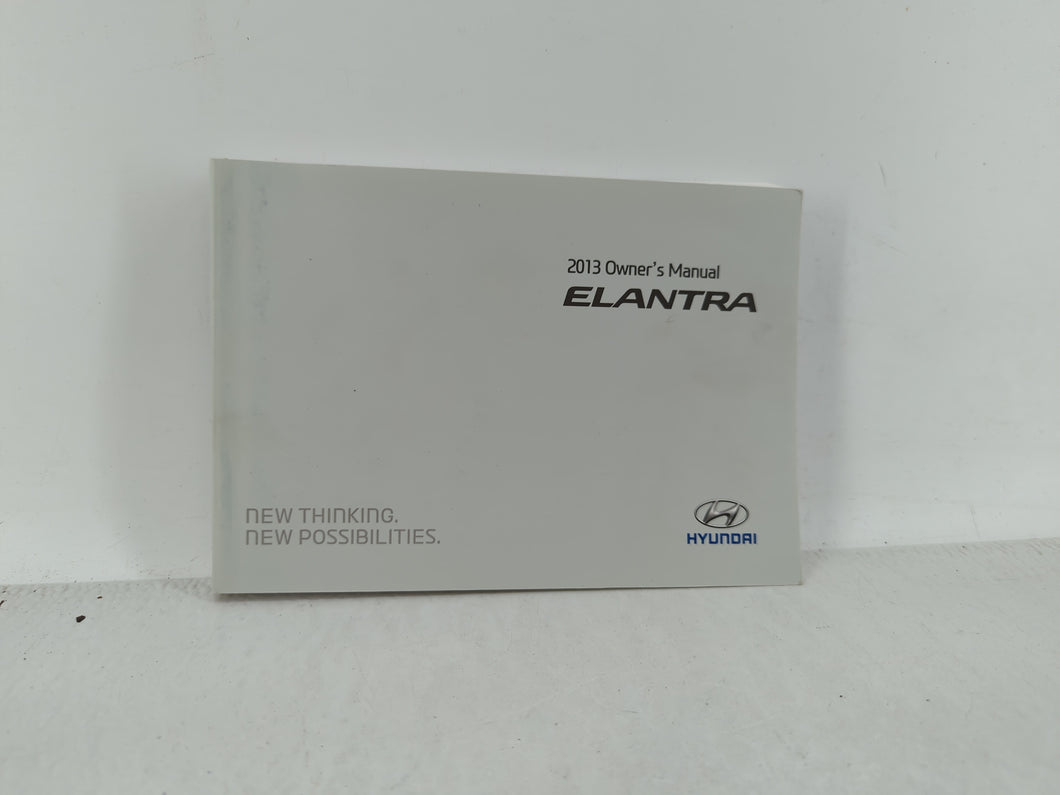 2013 Hyundai Elantra Owners Manual Book Guide OEM Used Auto Parts