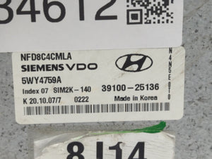 2006-2008 Hyundai Sonata PCM Engine Control Computer ECU ECM PCU OEM P/N:39100-25131 39100-25135 Fits Fits 2006 2007 2008 OEM Used Auto Parts