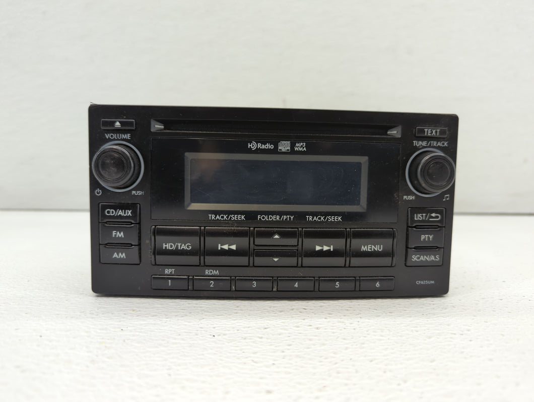 2014 Subaru Forester Radio AM FM Cd Player Receiver Replacement P/N:86201SG600 86201SG620 Fits OEM Used Auto Parts